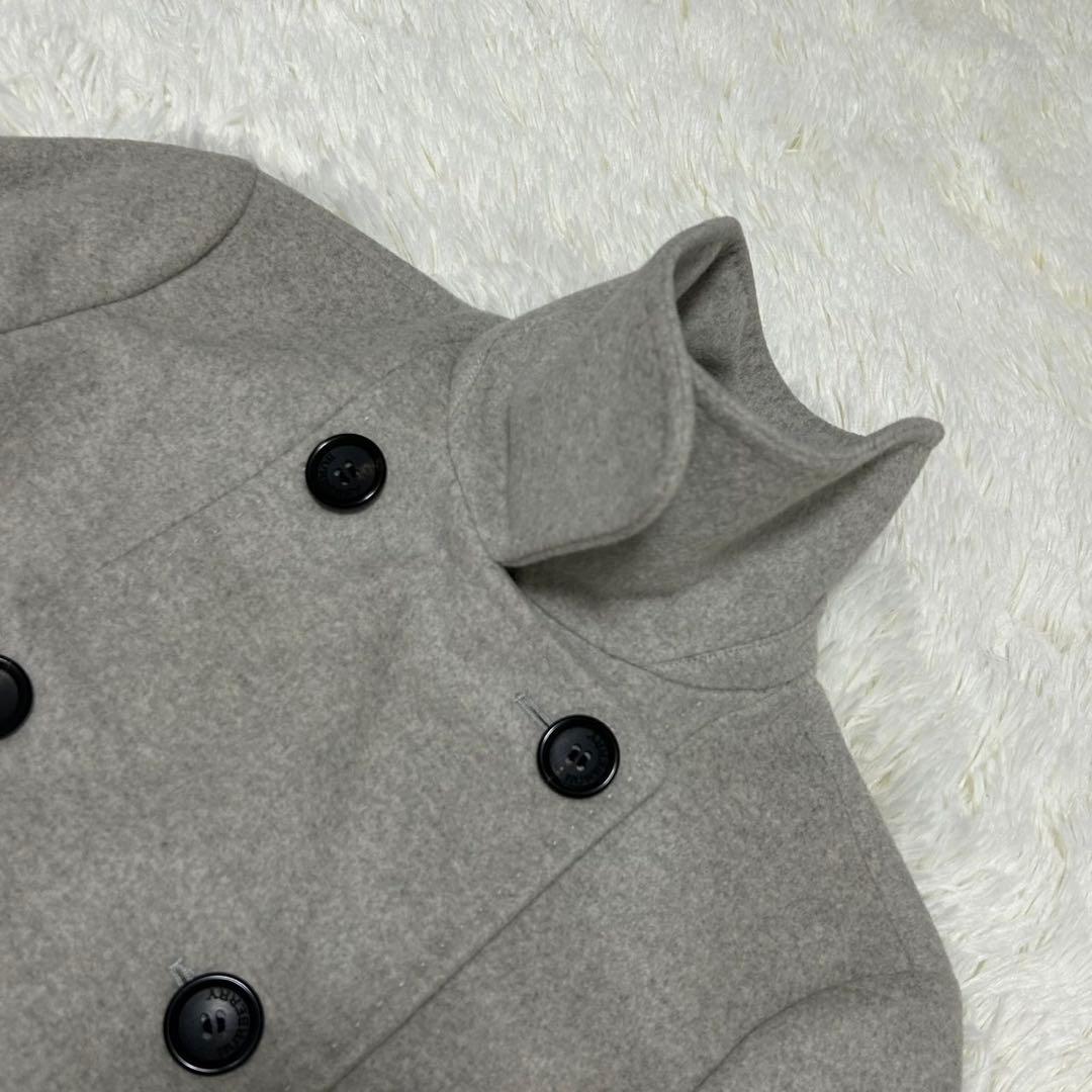 極美品/L】バーバリーロンドン チェスターコート アンゴラ Aライン グレー