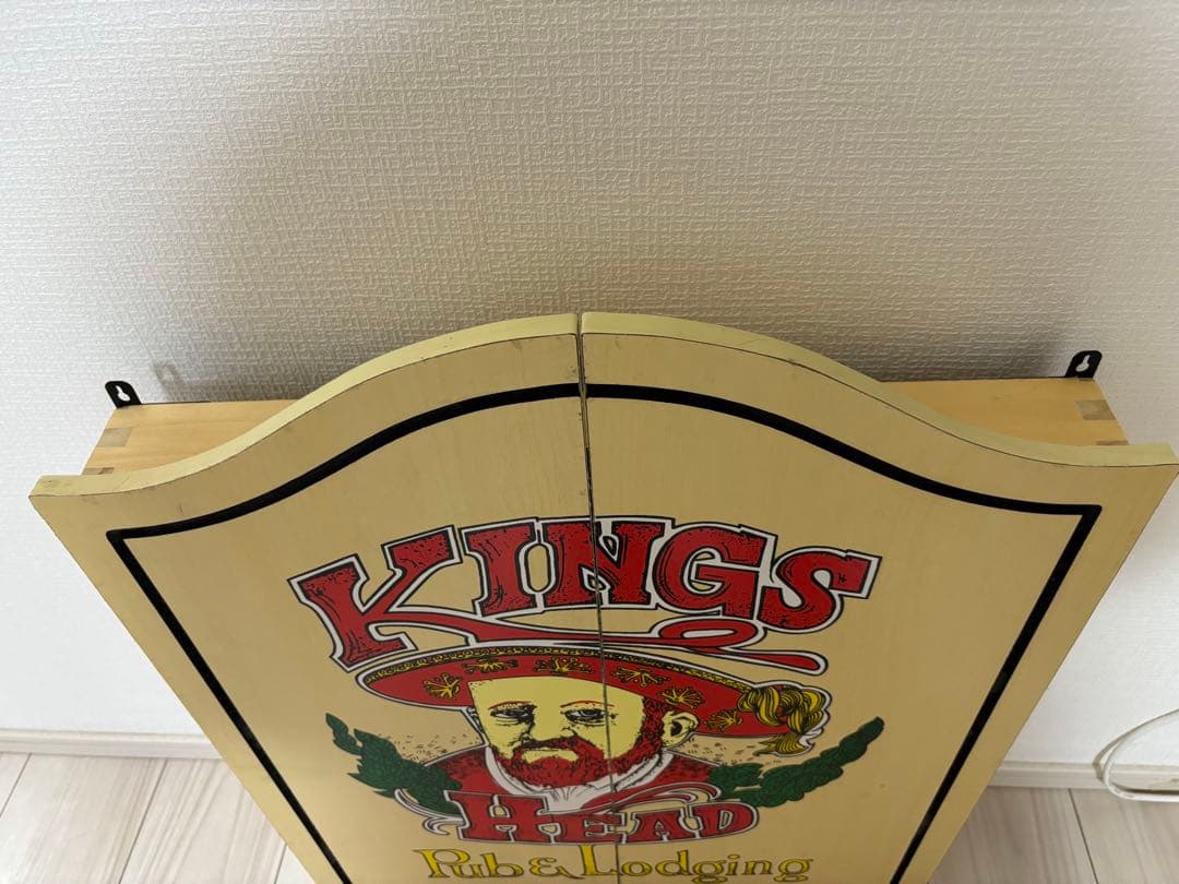 ‼️年末セール‼️オランダ製　希少ダーツボード　KINGS HEAD 木製ボックス