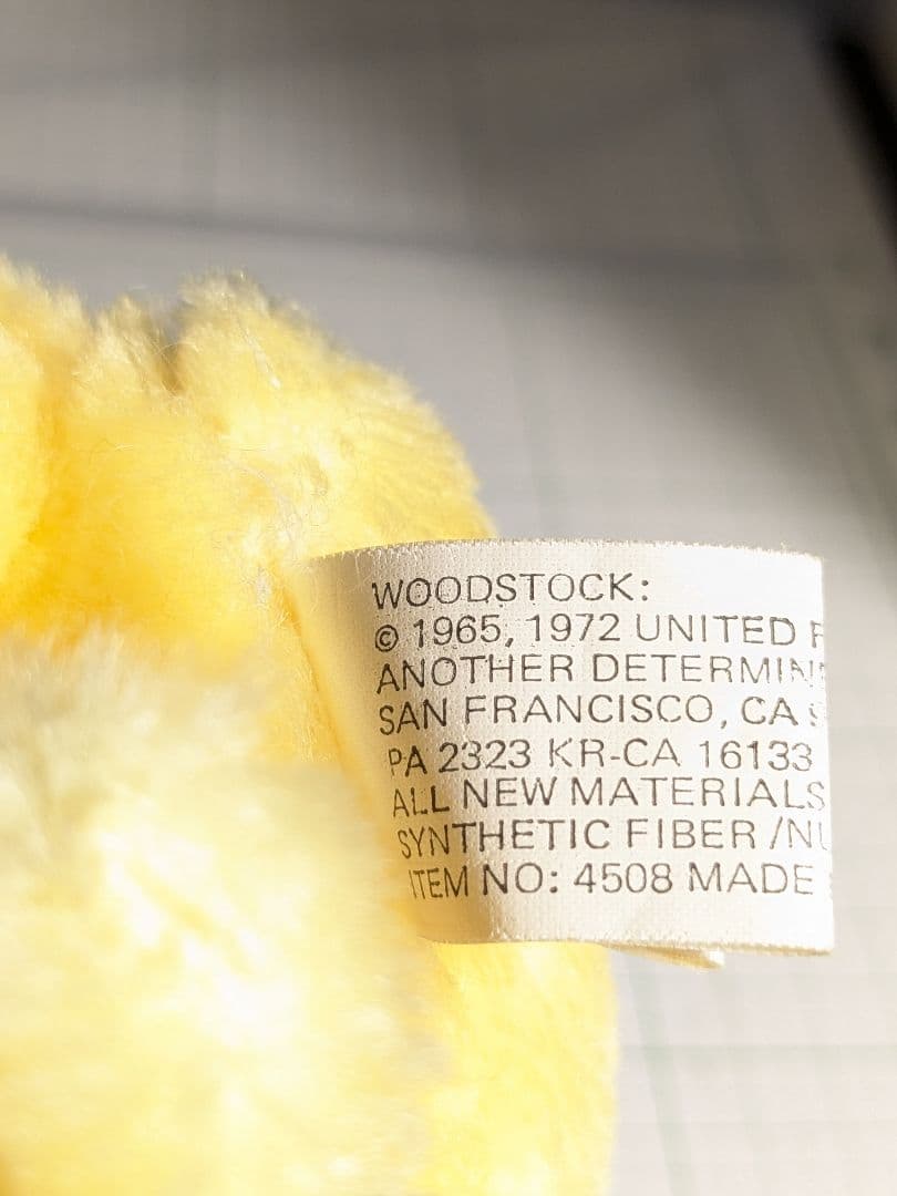 激レア　レトロ　ウッドストック　1965年　1972年　ぬいぐるみ