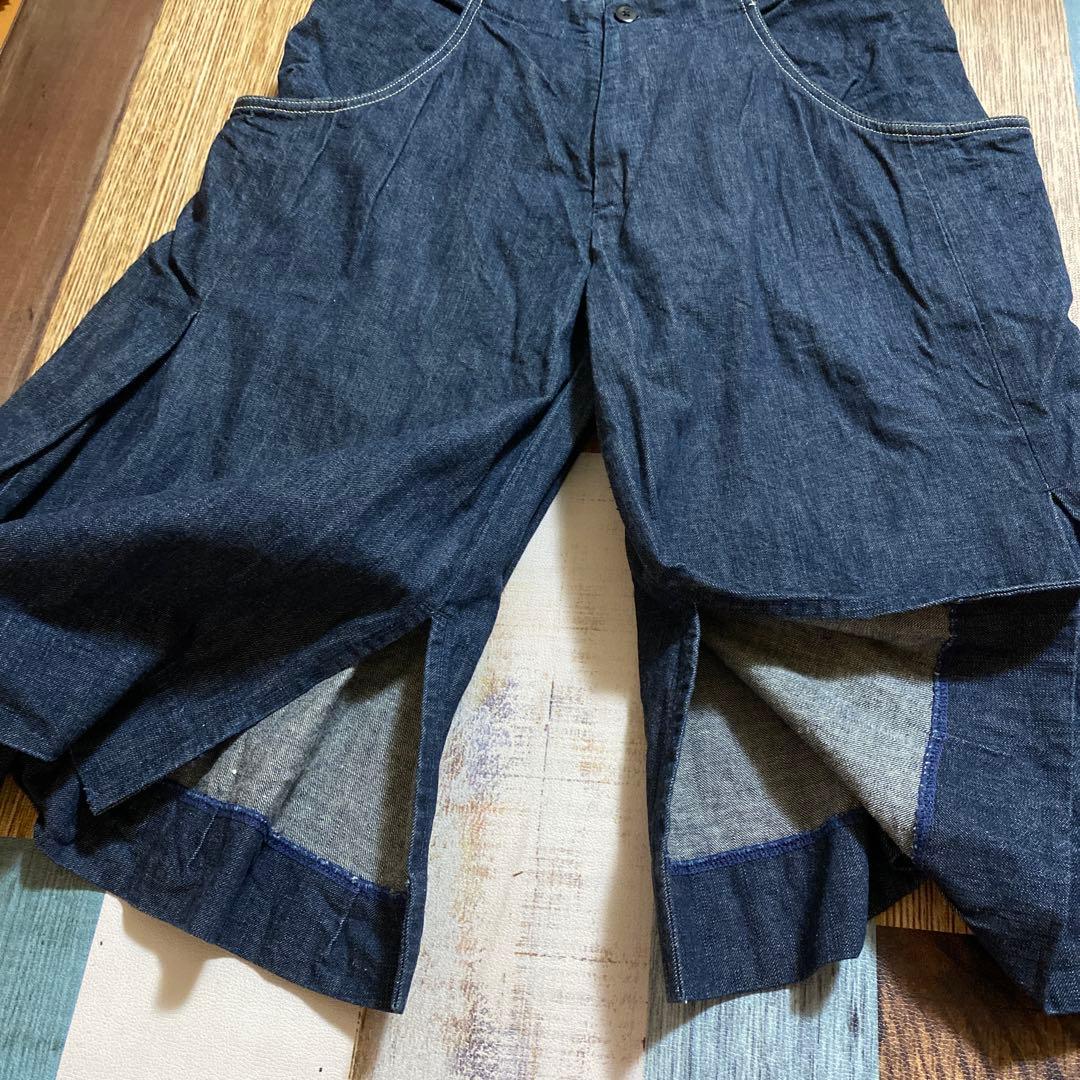 KAPITAL キャピタル デニム ガウチョ フレア ボトムス パンツ 日本製