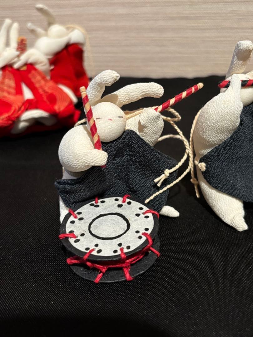 うさぎの雛人形　10体　ちりめん製　美品