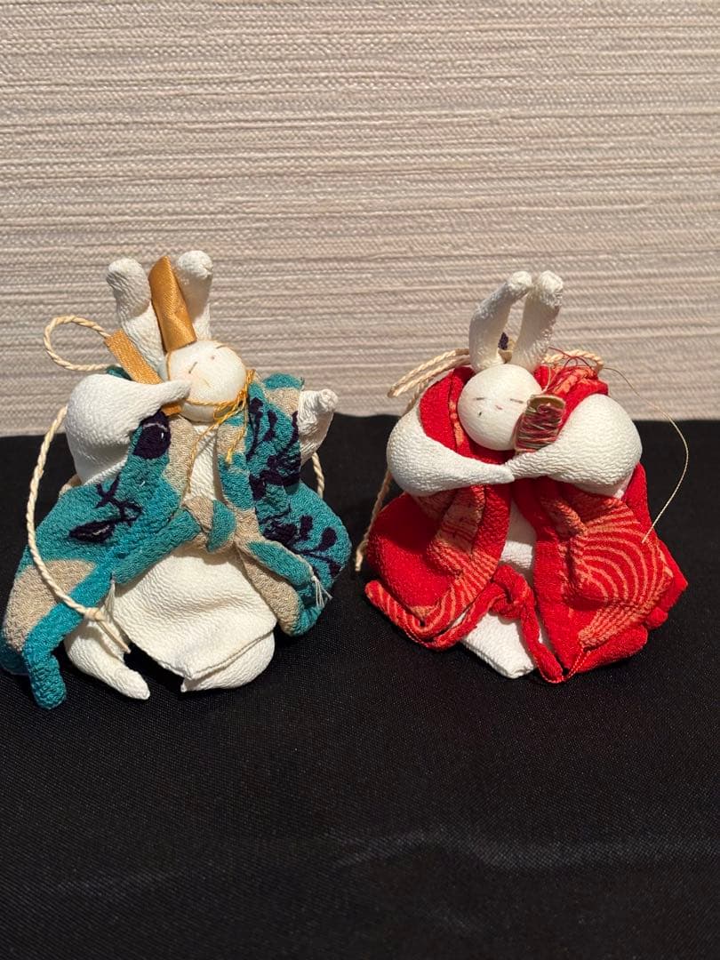 うさぎの雛人形　10体　ちりめん製　美品