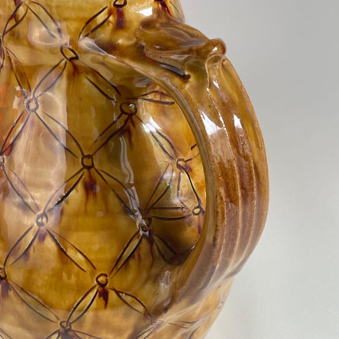 民藝 湯町窯 布志名焼 黄釉 手付水差し ピッチャー - メルカリ