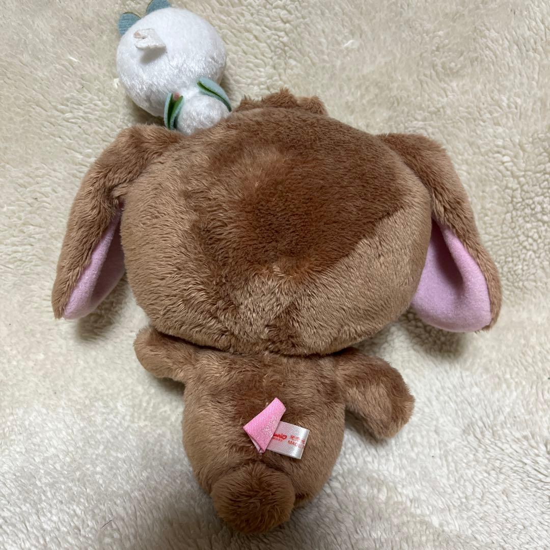 シュガーバニーズ　くろうさ　小鳥のぬいぐるみ　レア