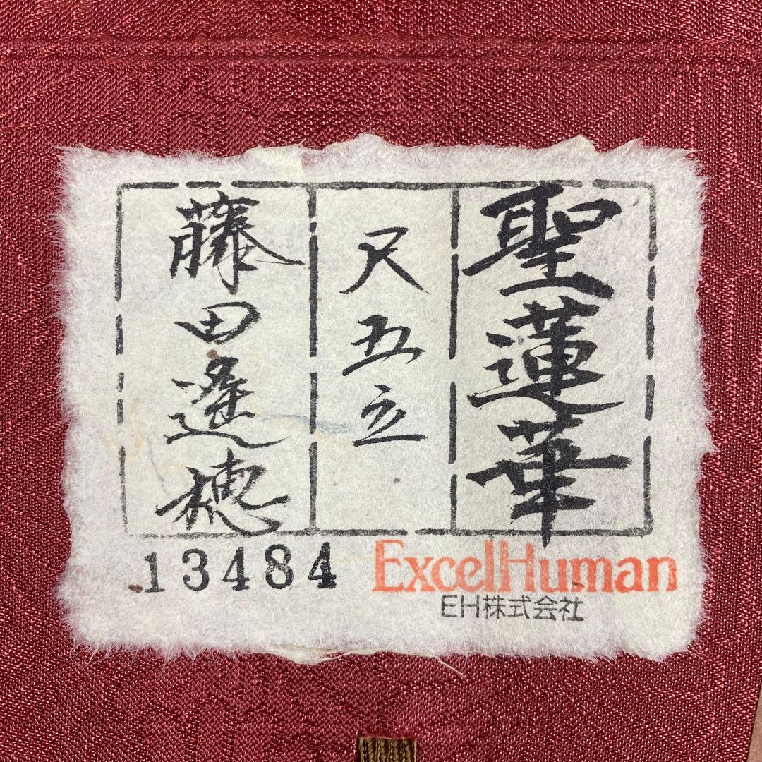 美品 掛け軸 藤田遥穂作 聖蓮華図 共箱 太巻き付 二