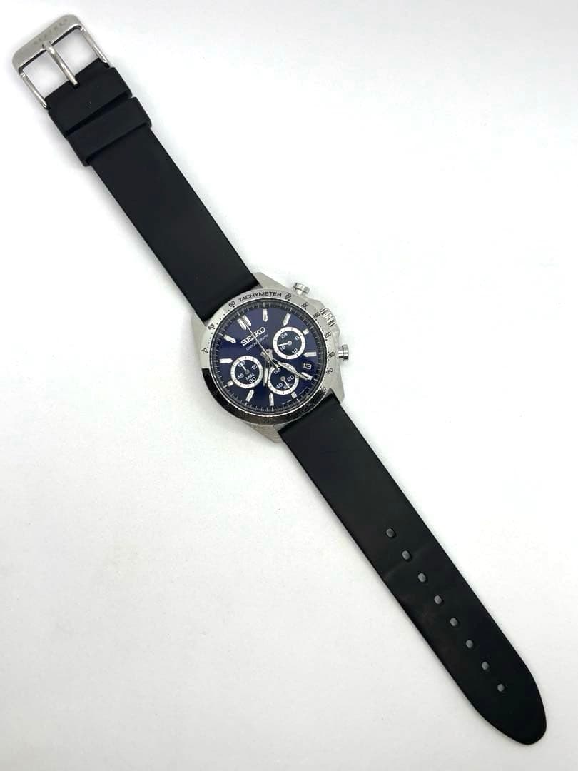 【稼働品】SEIKOセイコー　クロノグラフ　メンズ腕時計