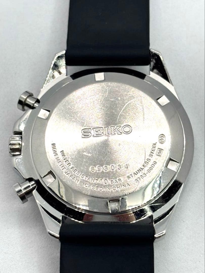 【稼働品】SEIKOセイコー　クロノグラフ　メンズ腕時計