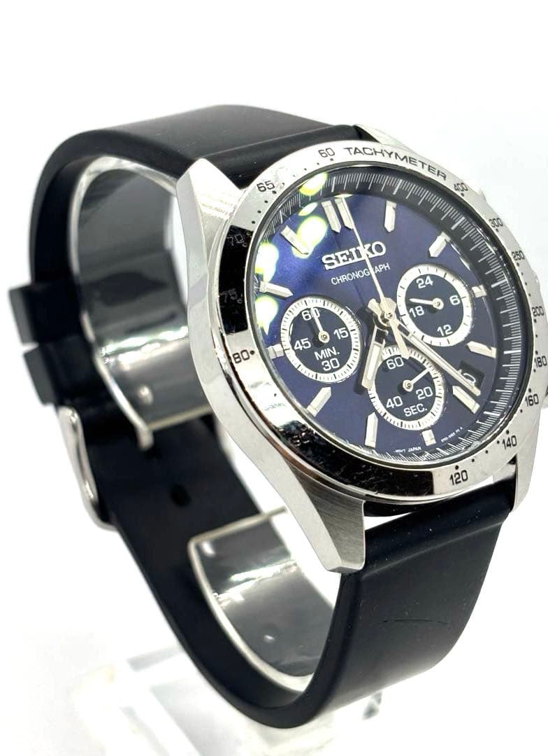 【稼働品】SEIKOセイコー　クロノグラフ　メンズ腕時計