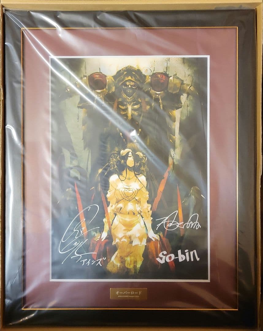 劇場版「オーバーロード」聖王国編 複製サイン入り複製原画 アインズ