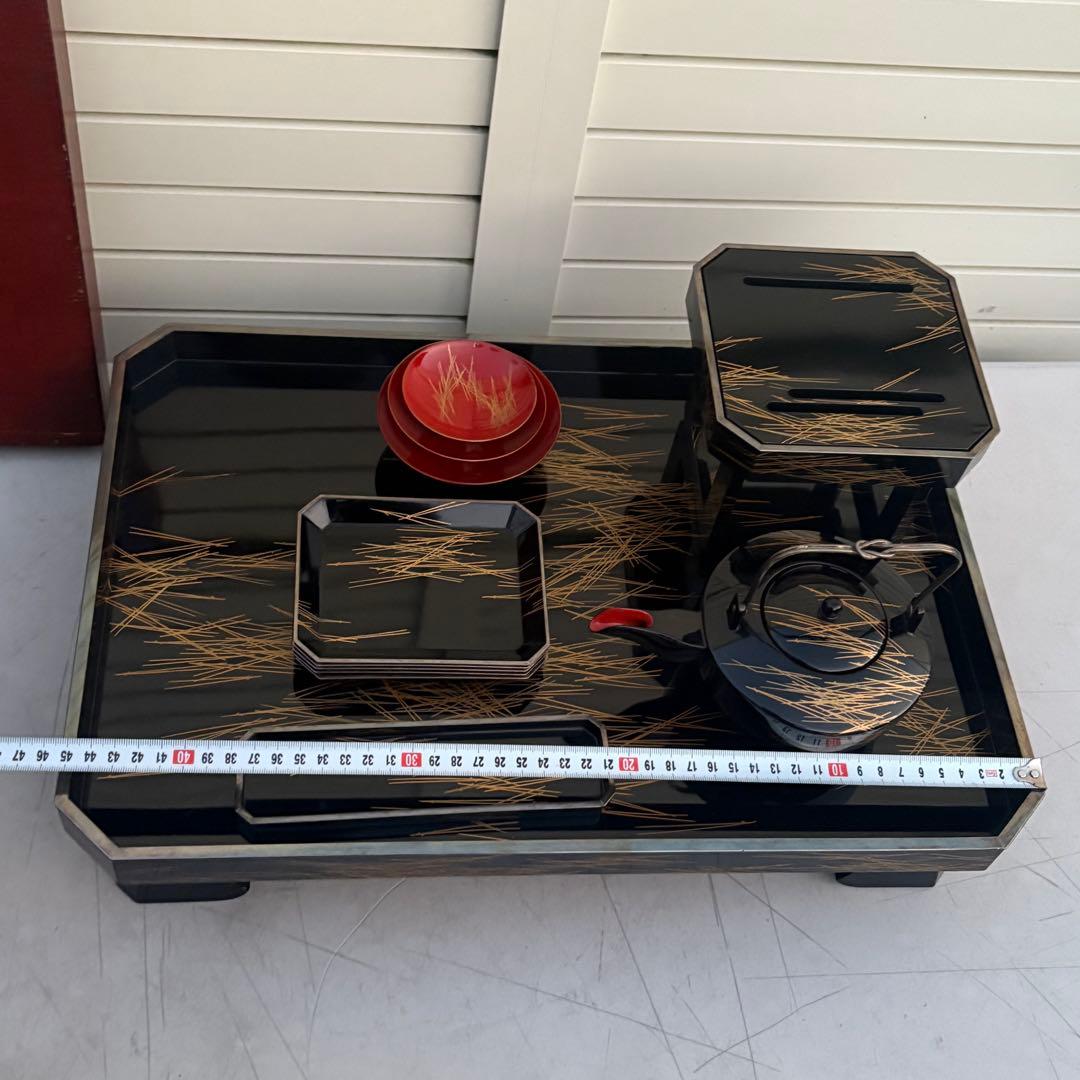 純銀■漆器　蒔絵　作家物　最上級　お正月　おとそ　重箱