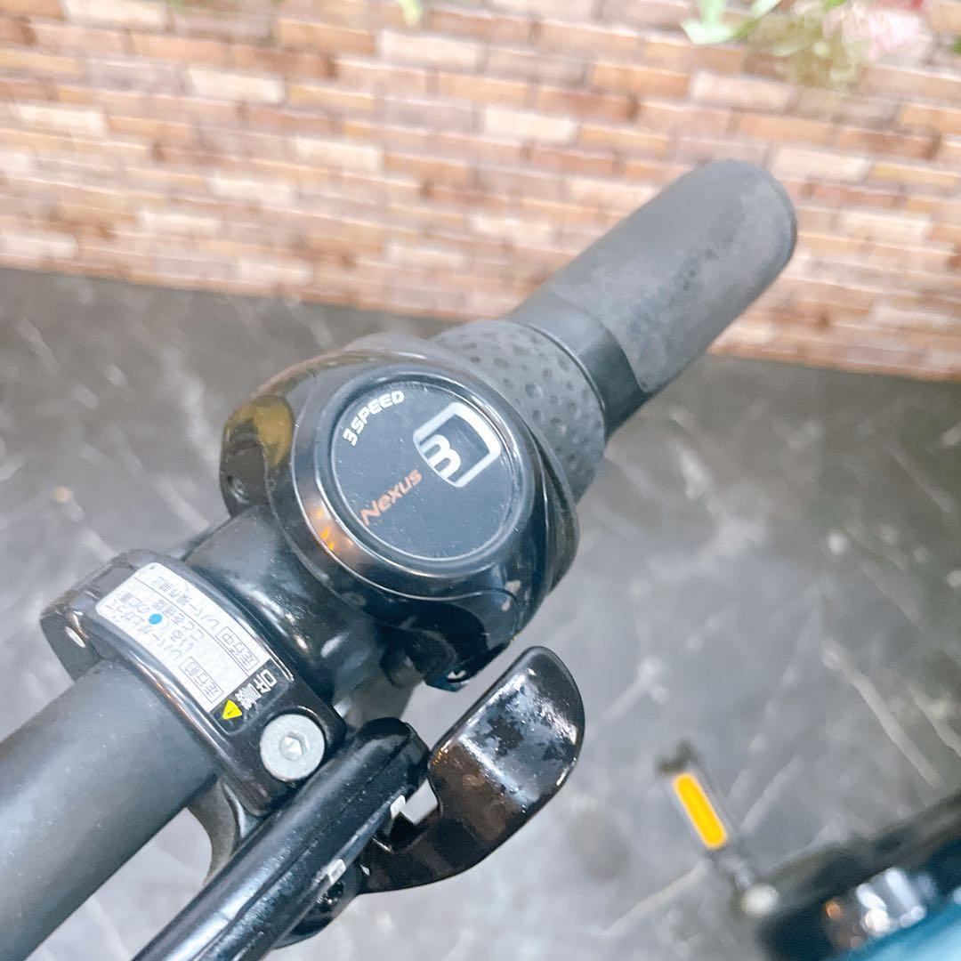 【28】電動自転車 前後子乗せ付きYAMAHA PAS Babby ブルーグレー