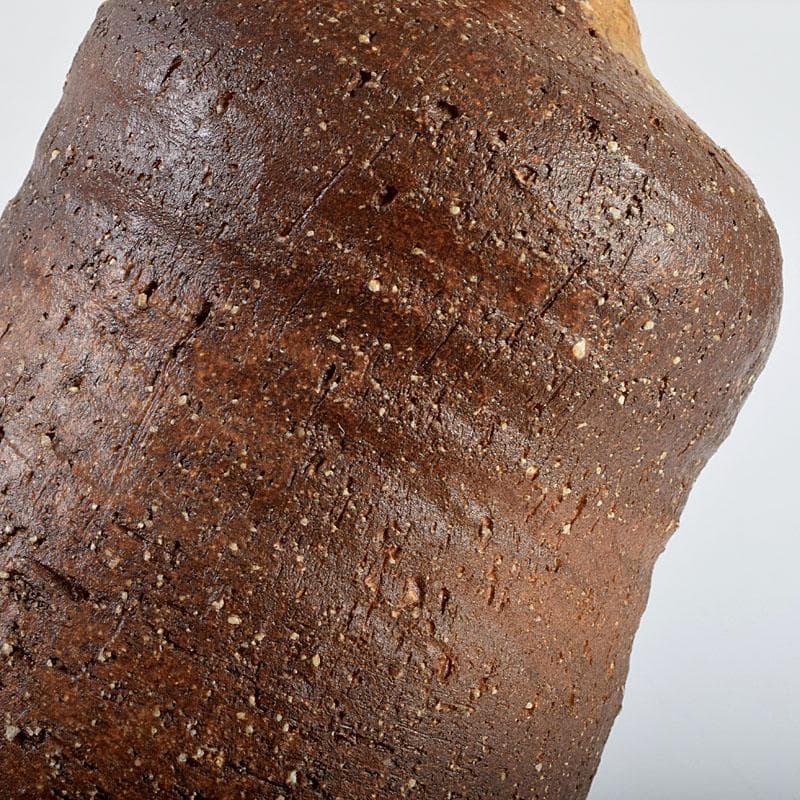 備前焼　金重道明造　伊部　擂茶花入　共箱　C　8913