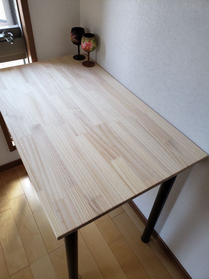 E*M様 90✕54 パソコンテーブル ジャコビーン　無垢材　無塗装　天然