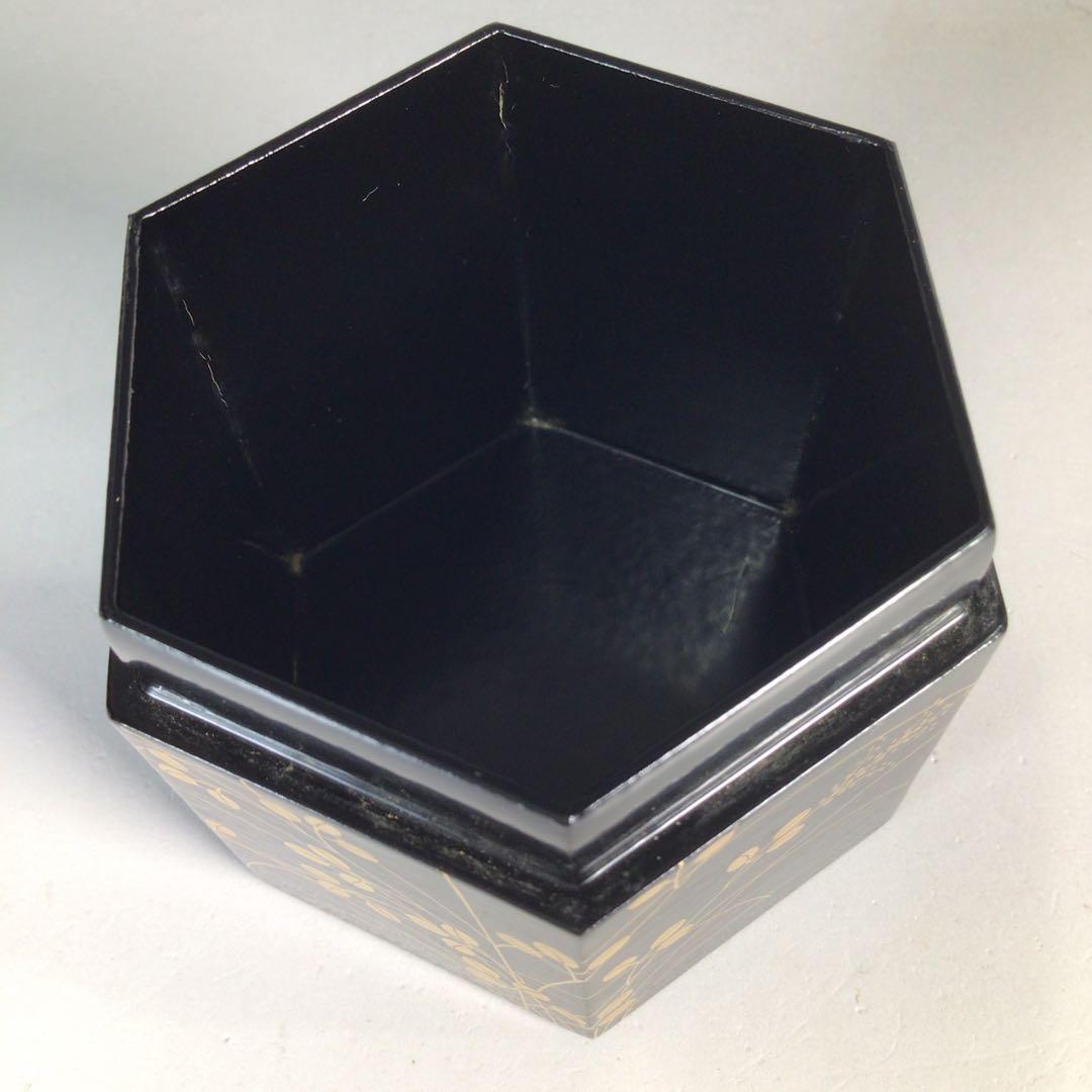 Ｎ５１８　茶入　『山中製』『道場宗廣作』『八幡宗豊書付』『二季鳥蒔絵』　茶道具