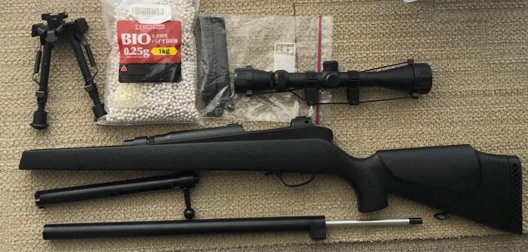 クラウンメーカー U10 ボルトアクションライフル 3点セット