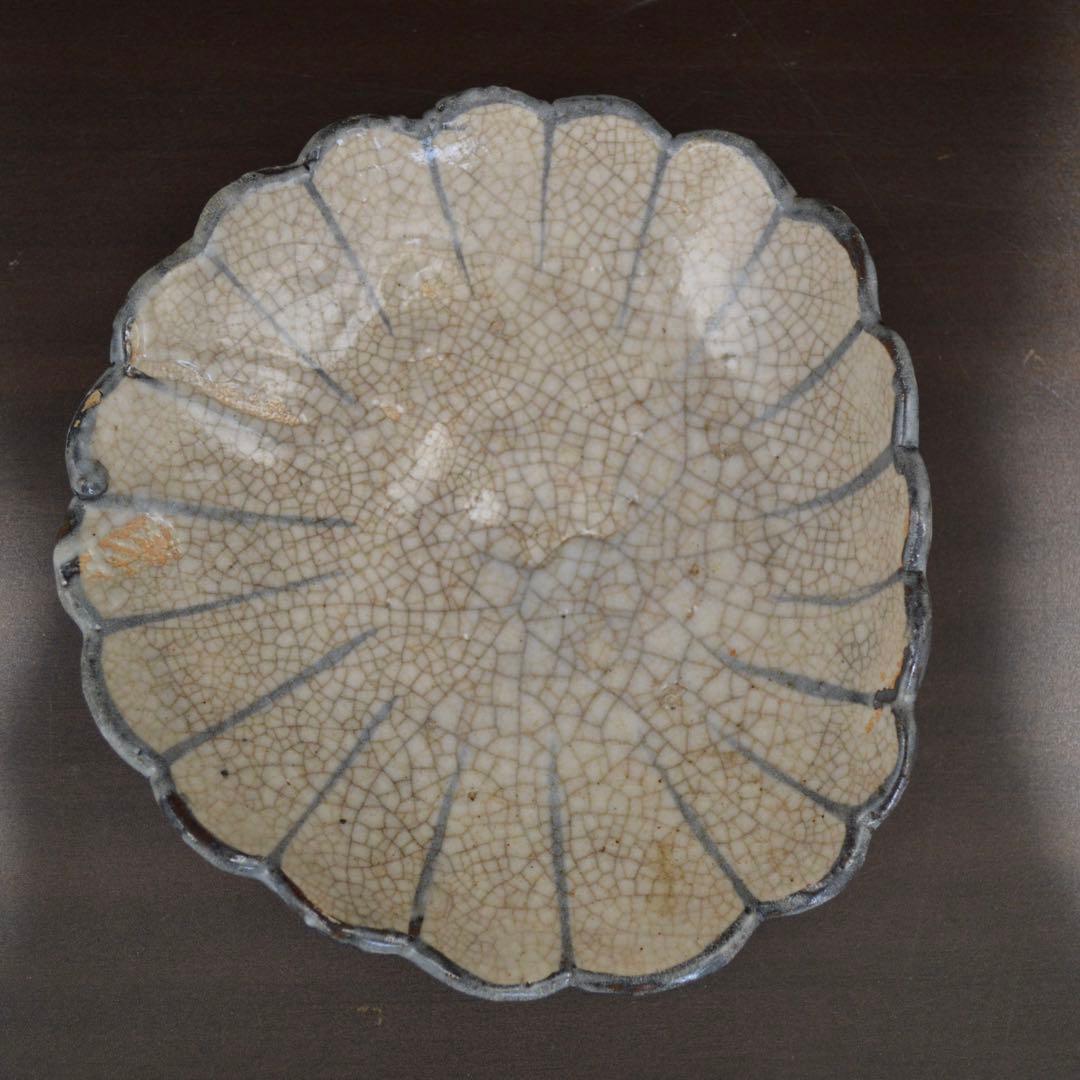 絵瀬戸 菊花型皿