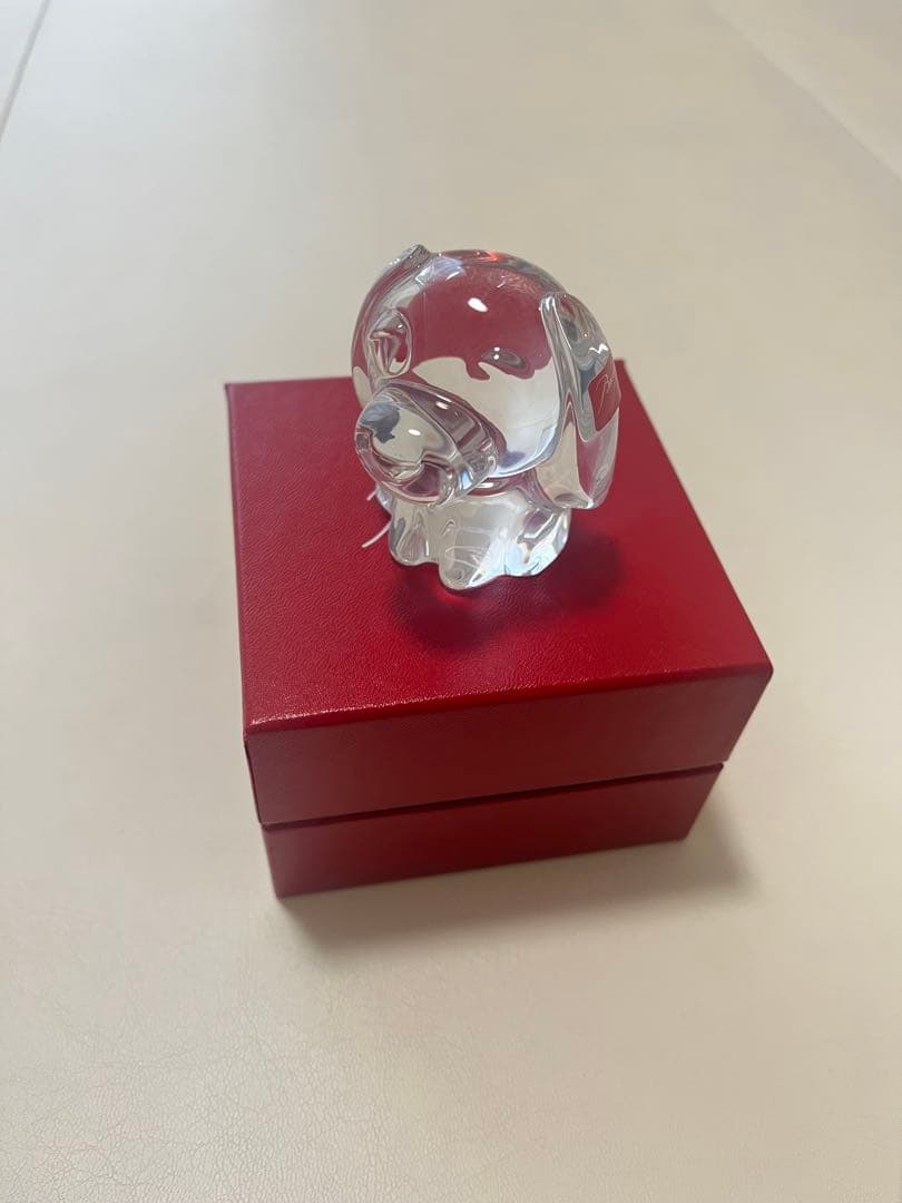 アキラ様予約】Baccarat クリスタル お茶犬 専用ボックス付き 伊藤園
