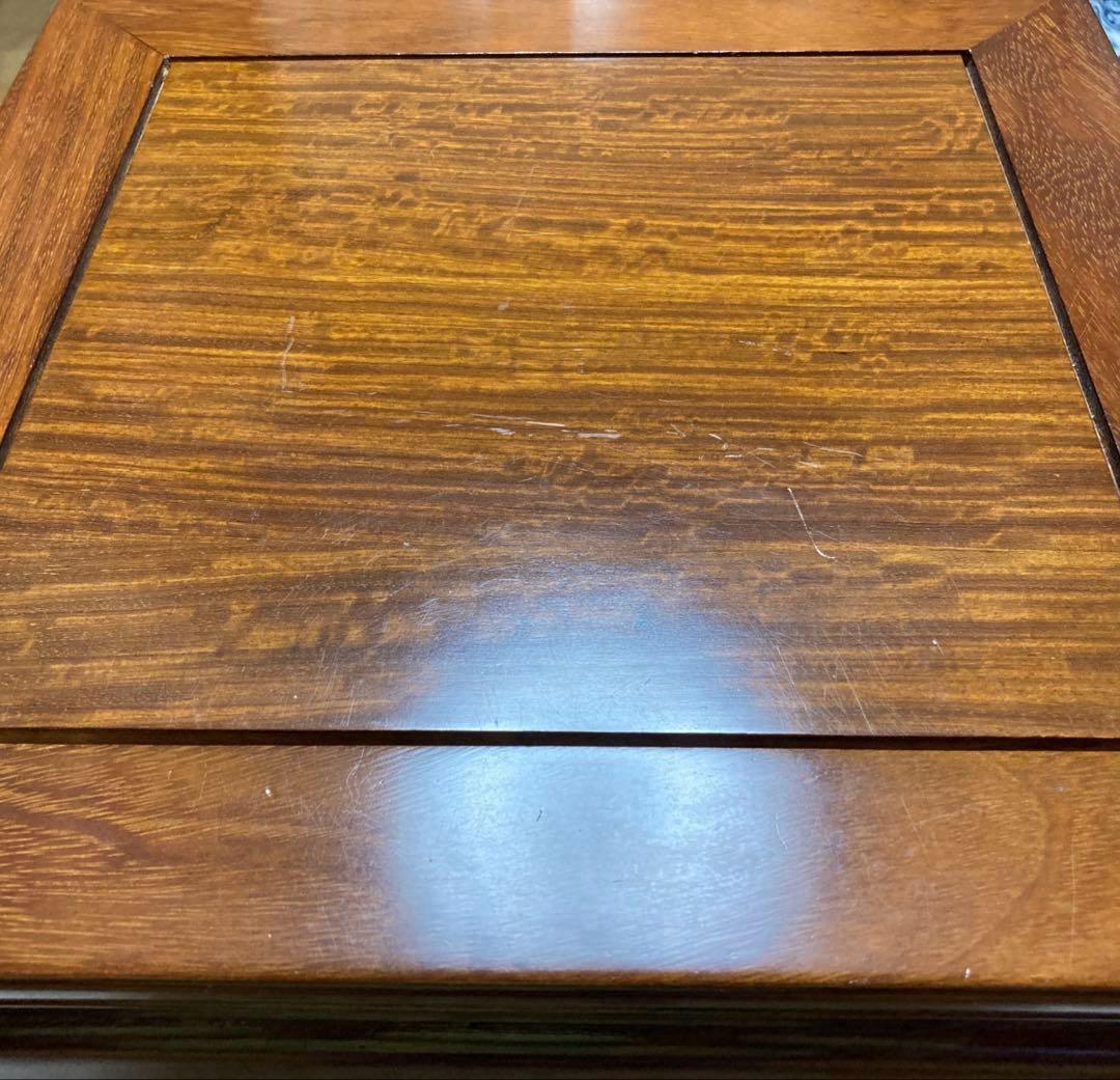 中国製花梨サイドテーブル／コーヒーテーブル 飾り台 花台 椅子 ベンチ