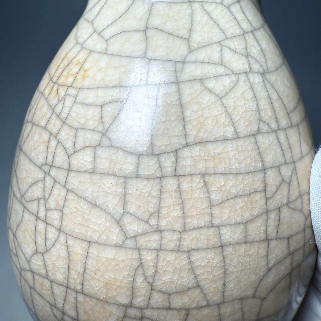 中国美術　宋代　哥窯　唐物　中国古玩　古美術　美しい貫入　11.6cm