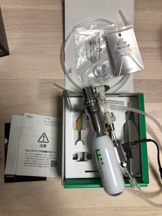DOOA Co2システムキット 電磁弁、ジョイントグラス付き