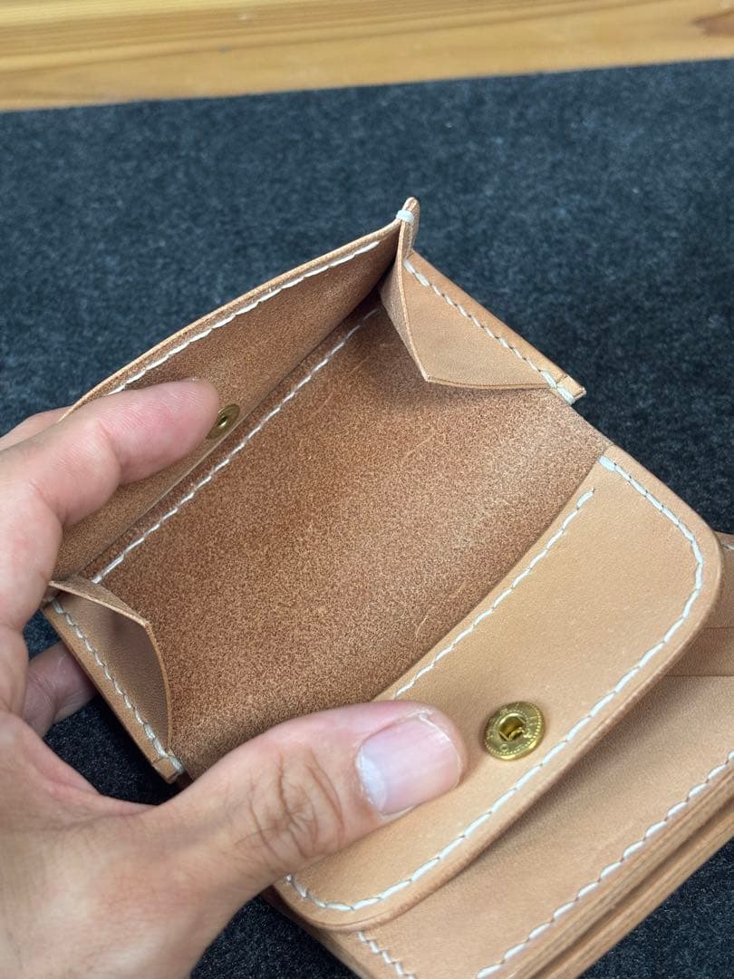 ハンドメイド HPW-01 ミドルウォレット レザー 栃木