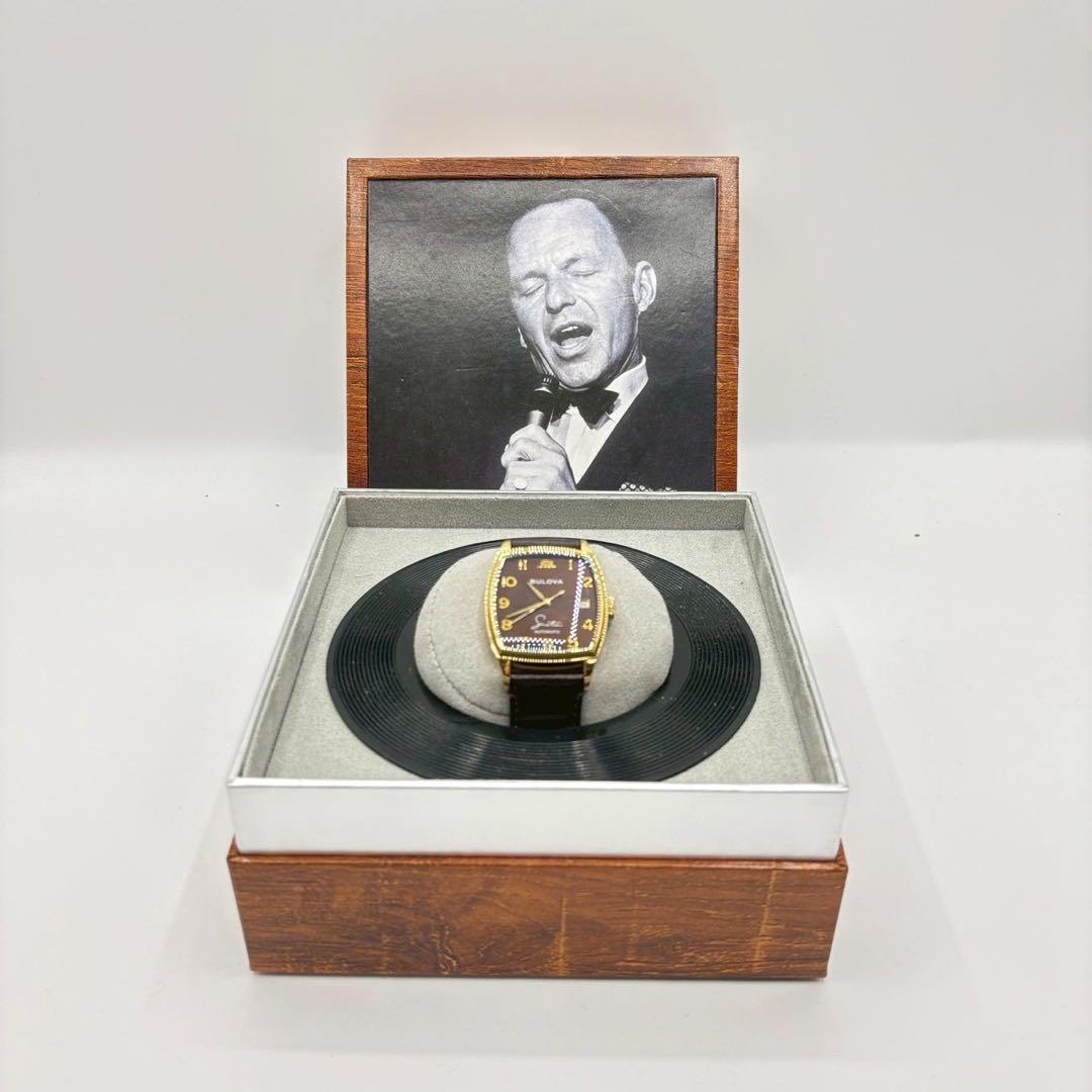 【限定品】BULOVA フランク・シナトラ トノー型 腕時計 専用BOX付き