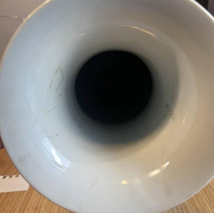 S8015　大清擁正年製　五彩　大花瓶　花瓶　花器　中国花瓶　中国古美術