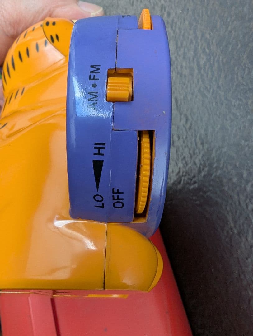 超レア【ガーフィルド 型ラジオ(ジャンクな為)インテリアで販売の中古品】1981