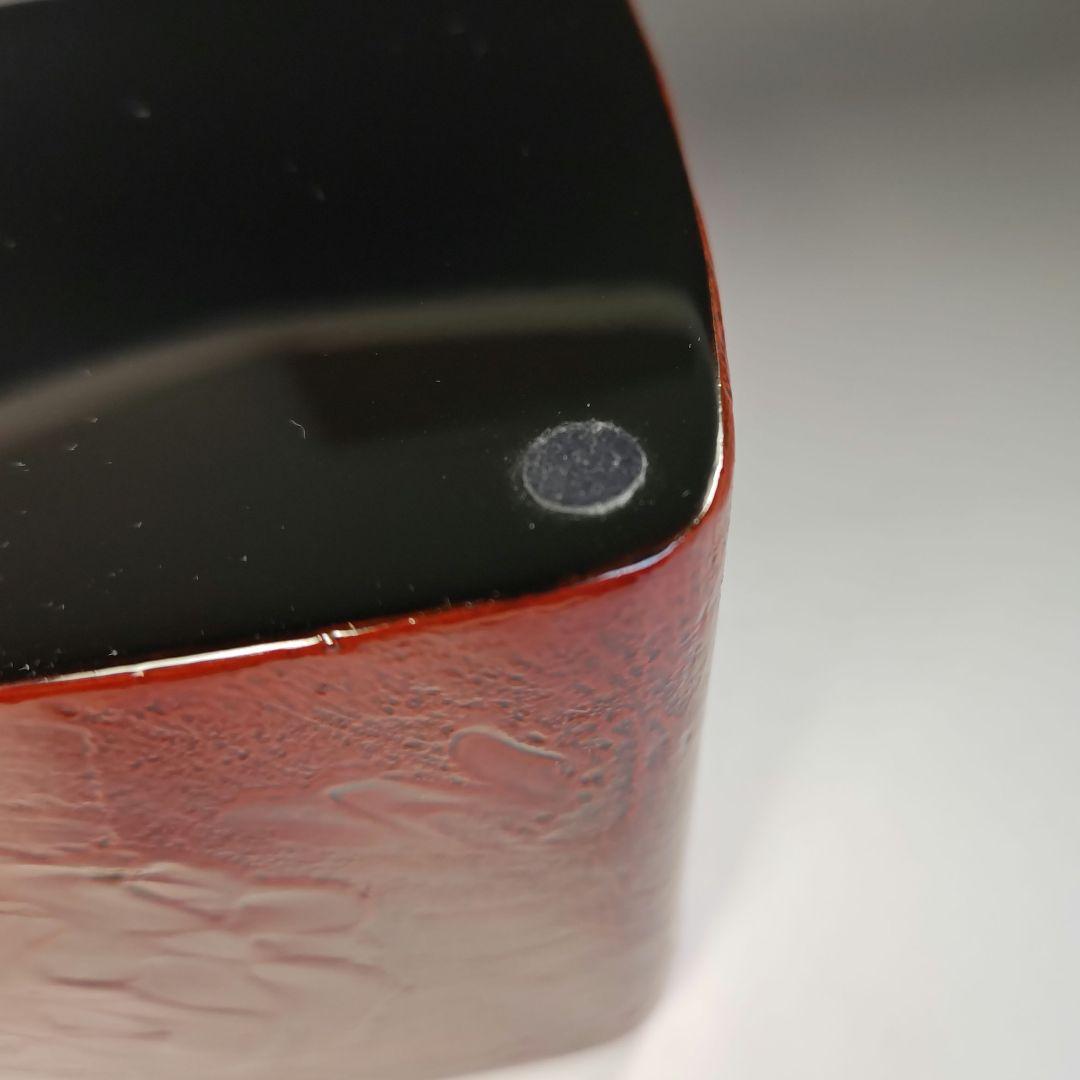 イ751 水指『輪島塗　作家物　四方形　水指　共箱』茶道具