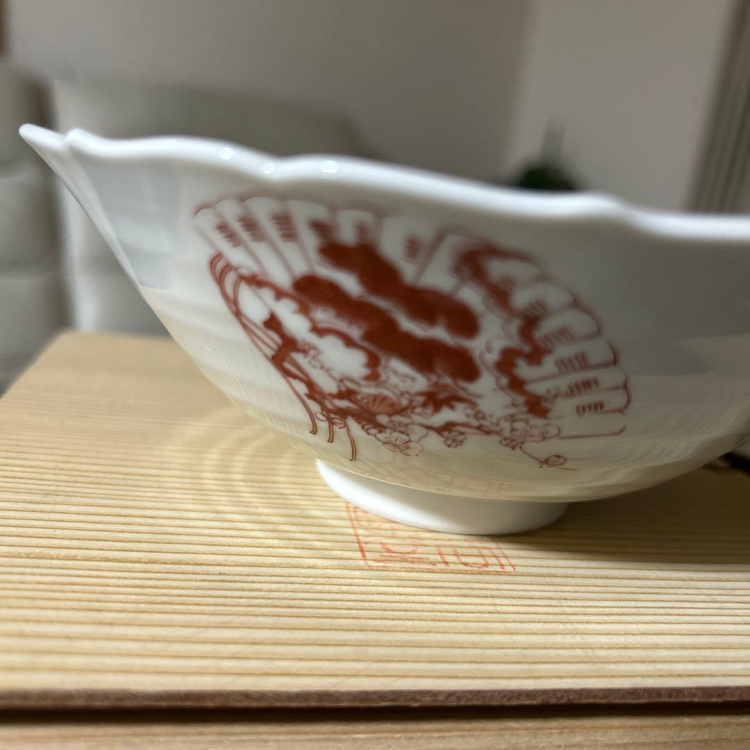 新品未使用　九谷焼　暁堂　ペア中鉢