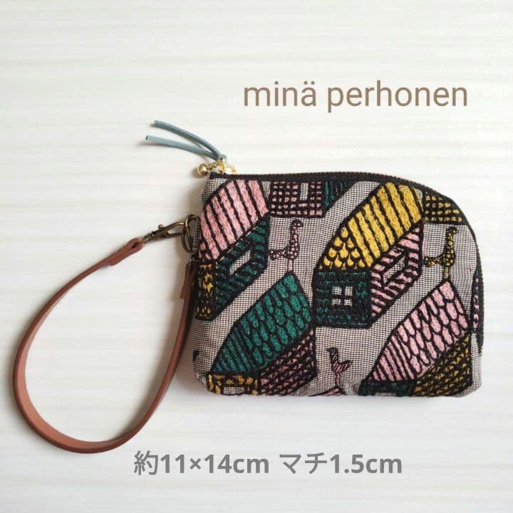 ✩ハッピー＊✩ミナペルホネン　ころんとミニポーチ　シンフォニー　ヴィレッジ