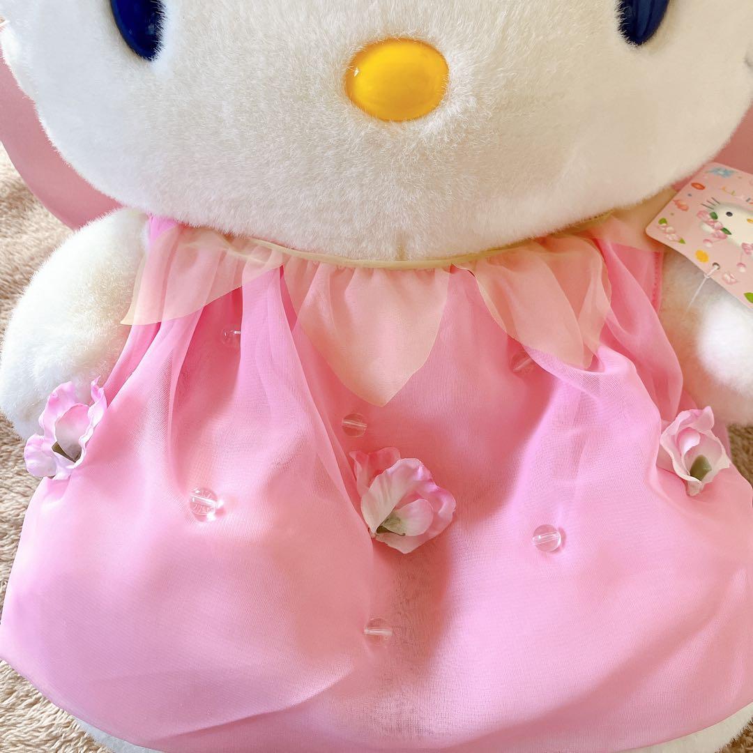 ハローキティ★フラワーフェアリー★スイトピー★特大LLサイズ★ぬいぐるみ★ピンク