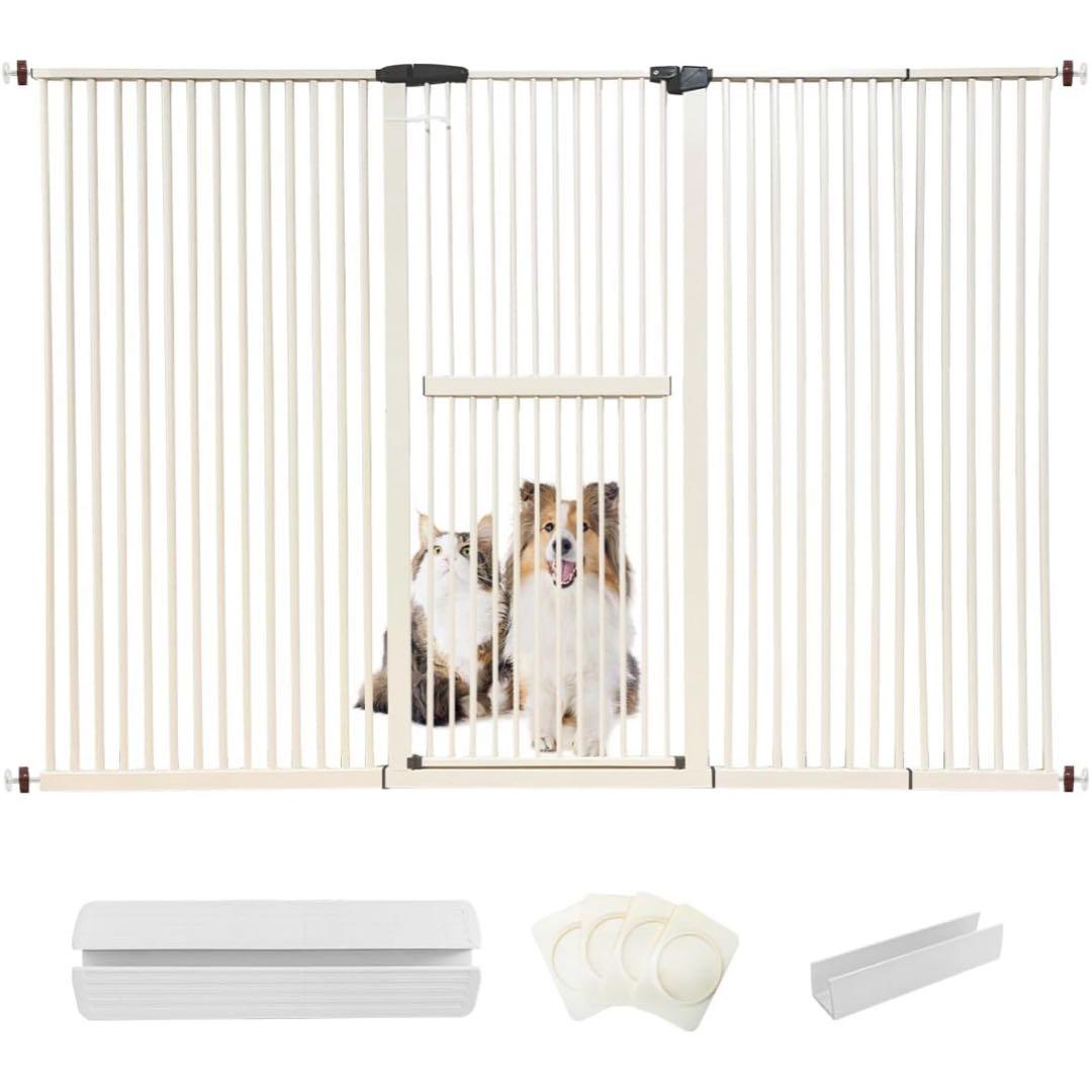 はちわれのくぅ様専用ペットゲート 猫 ハイタイプ 高155cm 幅225.5-