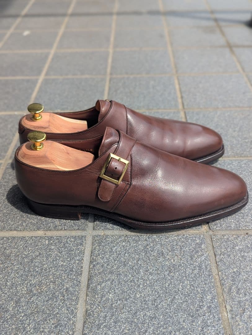 クロケット&ジョーンズ　サヴィル　8.5E　ダークブラウンアンティーク　337