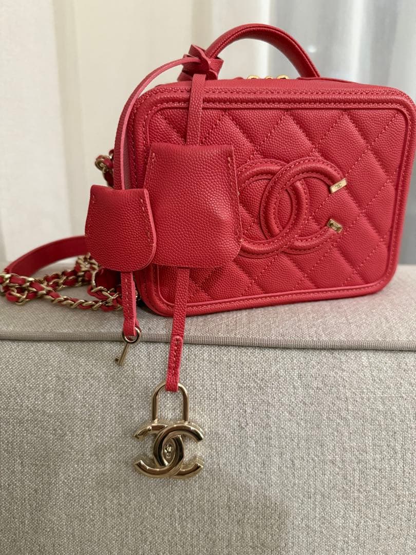 希少✨️CHANEL バニティショルダーバッグ ピンク
