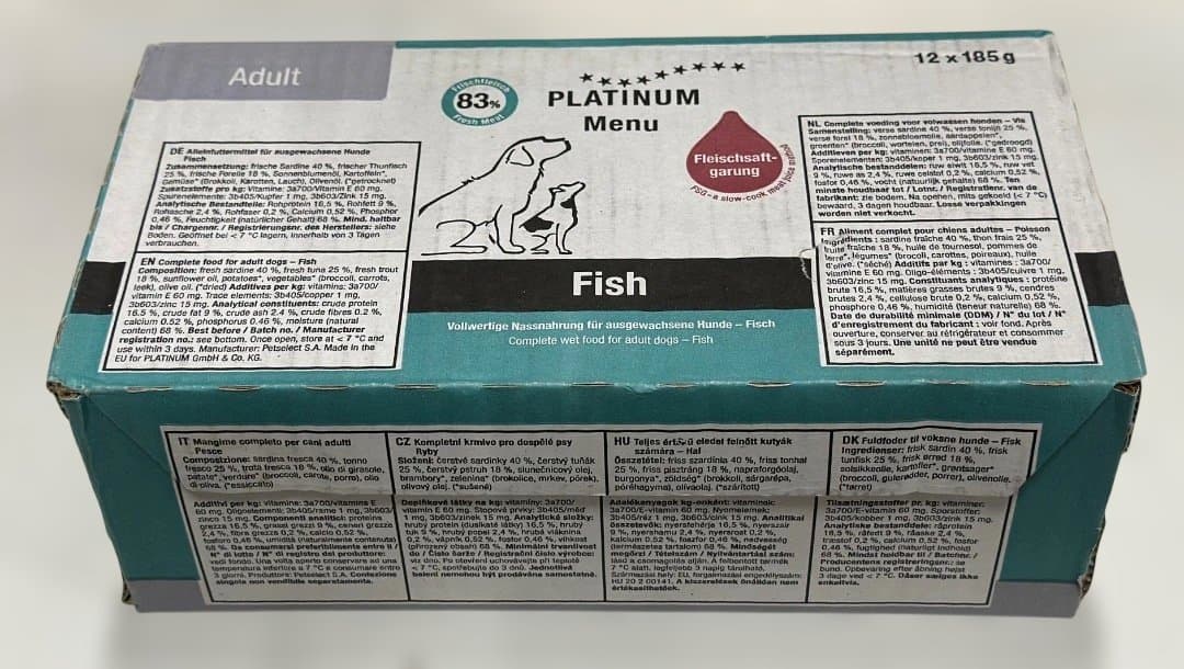 PLATINUM】ドックフード/ウェット3箱(185gx36コ)