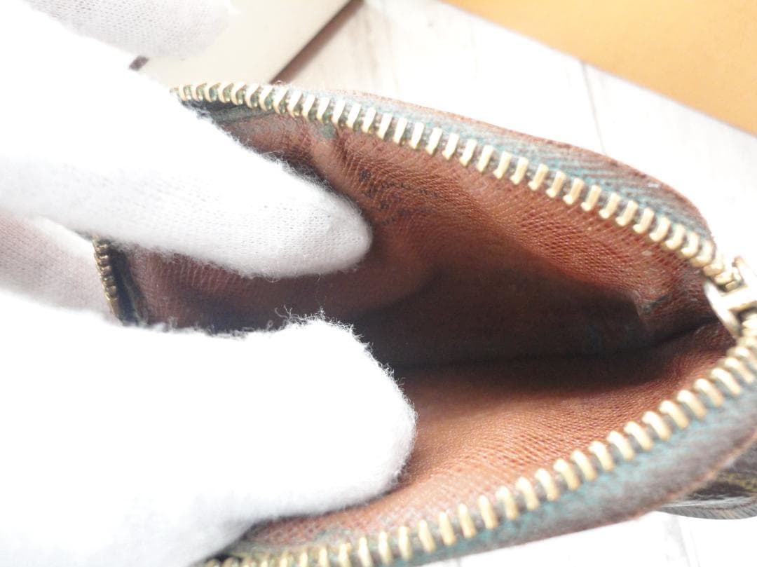 美品★ルイ・ヴィトン モノグラム【ケース】ポルトモネ・シリング★C12