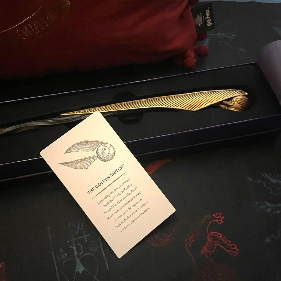 ハリーポッター ゴールデンスニッチワンド 杖 海外限定 スタジオツアー