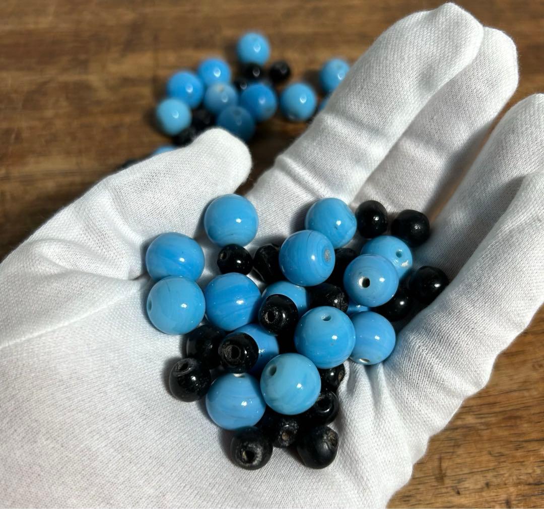 骨董品 アイヌ タマサイ 首飾り シトキ アイヌ玉 蜻蛉玉 ネックレス