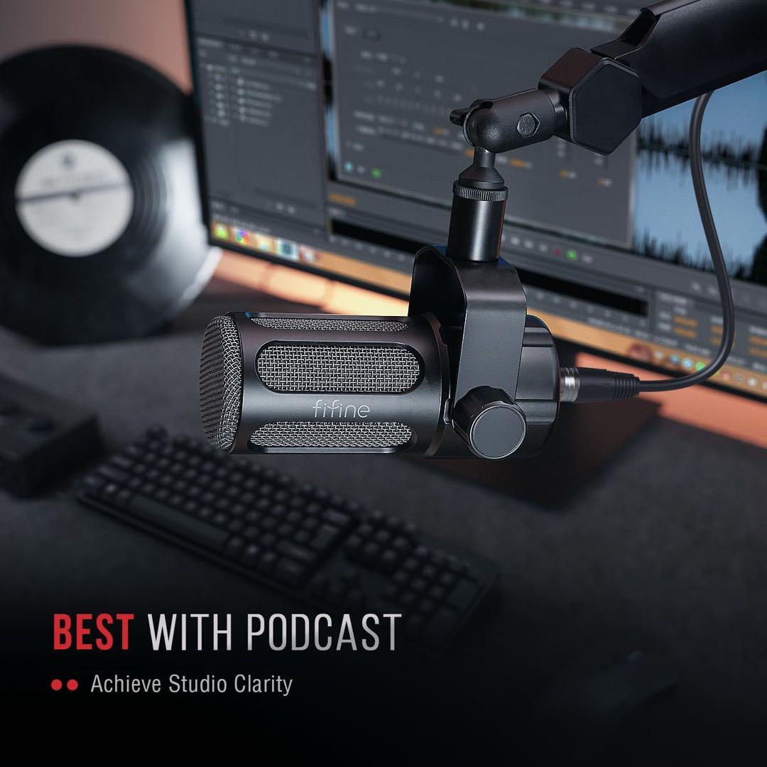 FIFINE XLR 高性能 ダイナミックマイク XLR端子のみ搭載 同