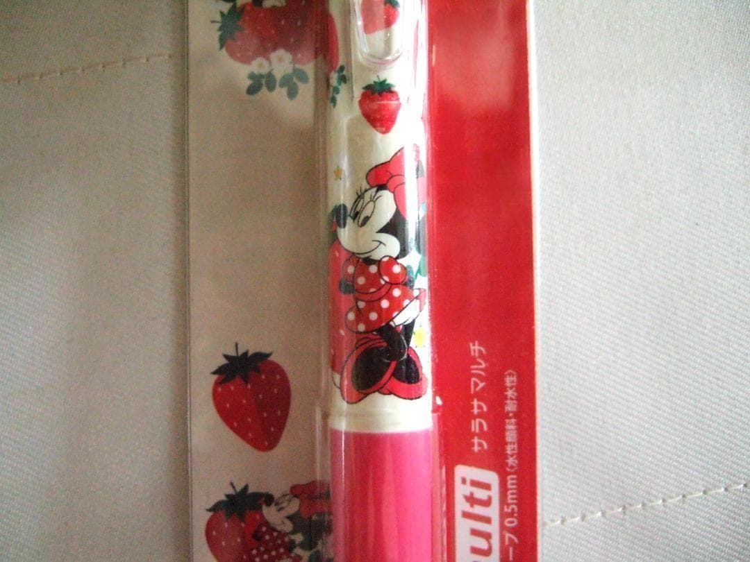 新品レア ミニーマウス イチゴ サラサマルチ4+1 ディズニーストア 多