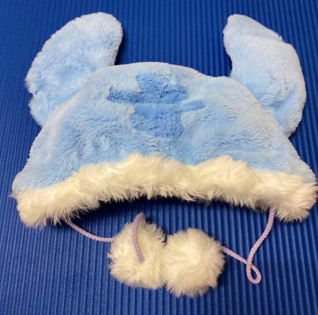 【美品】上海ディズニー ファンキャップ スティッチ＆エンジェル 2点セット