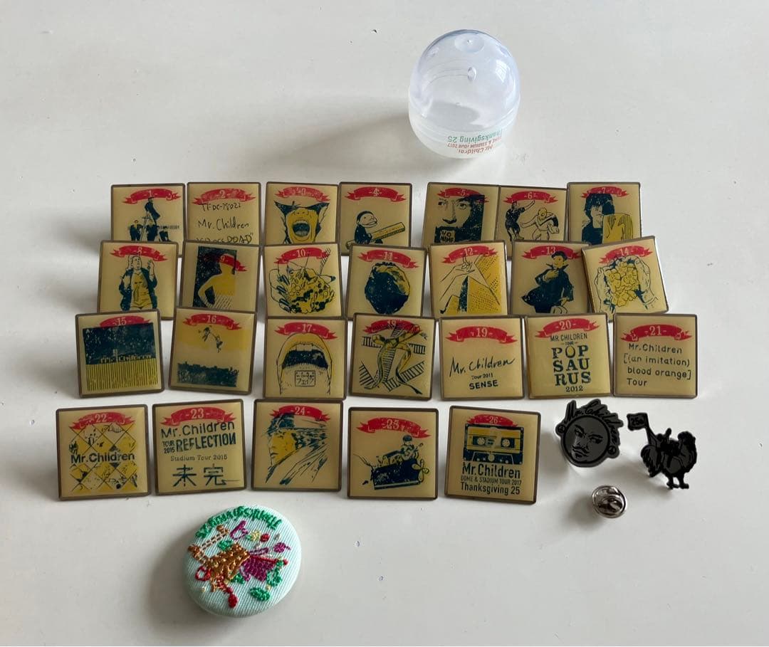 Mr.Children みすちる 25th記念ガチャバッジ コンプリート