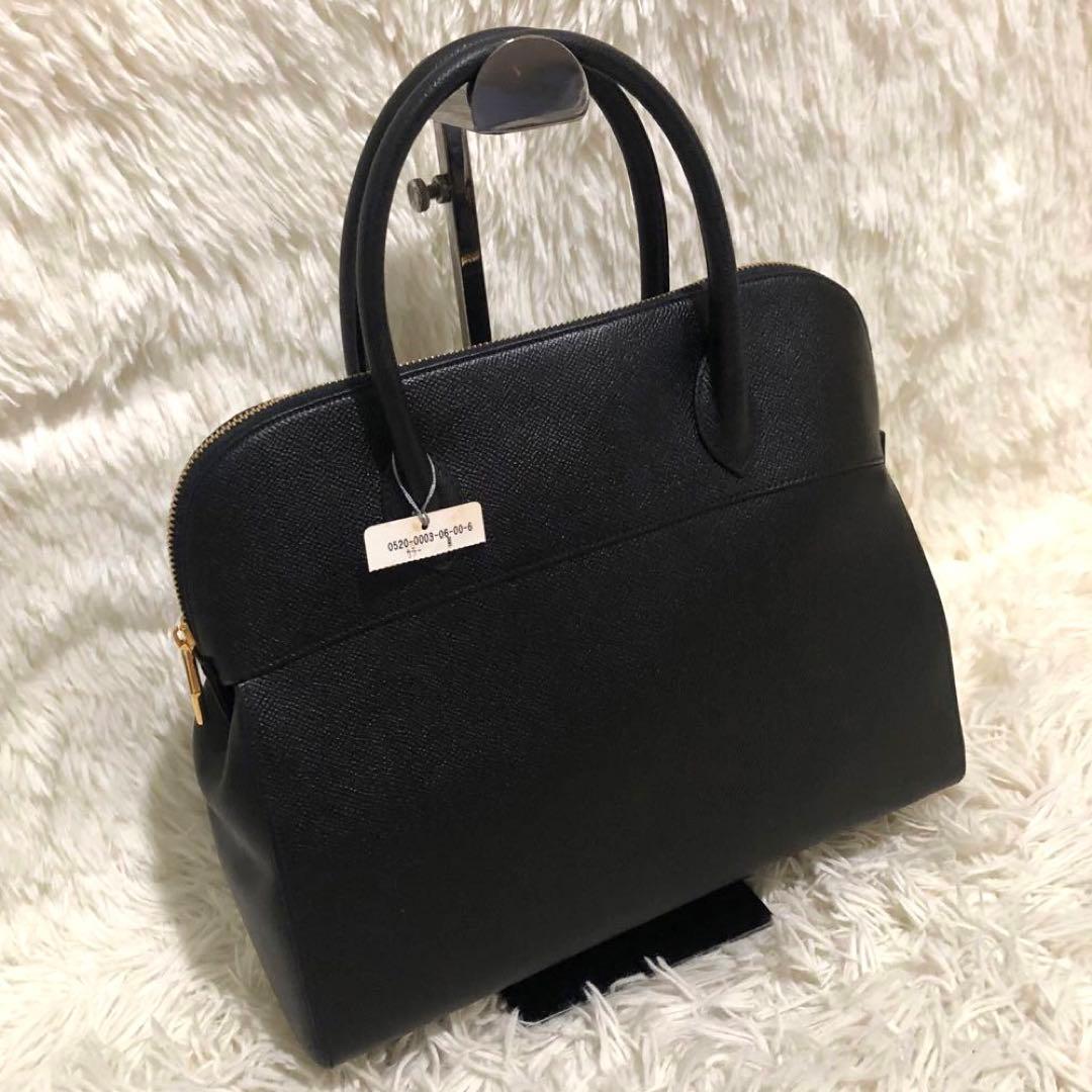 未使用✨銀座 和光 レザー ハンドバッグ ブラック