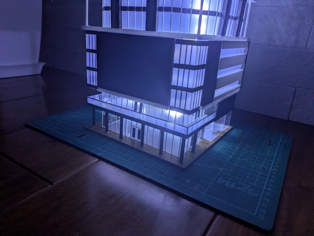 Nゲージ 自作ストラクチャー 高層マンション タワマン ジオラマ