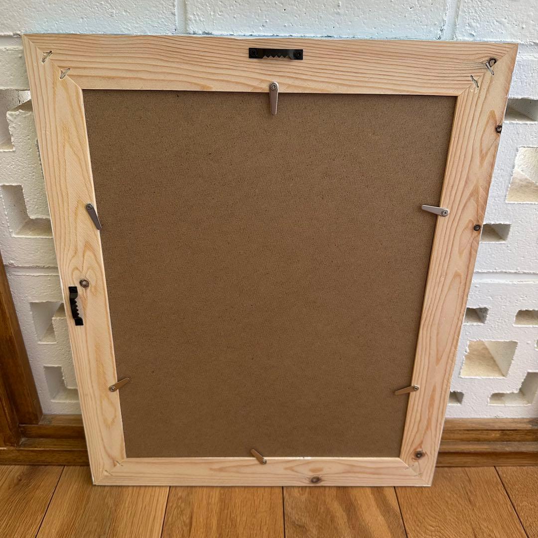 みみmama様専用☆65mm木幅ヘザーブラウンMサイズ対応額縁☆ホワイト