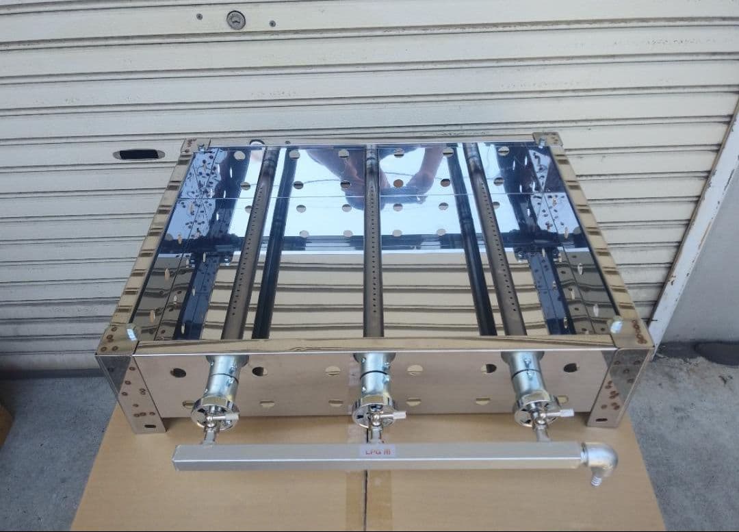 キャンセル品のため特価 持手付 ６ミリ鉄板 LPガス グリドル BBQ イベント