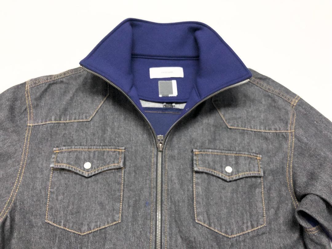 ○★訳有り新品未使用　FACETASM　デニムスウェットジャケット　4　ブラック