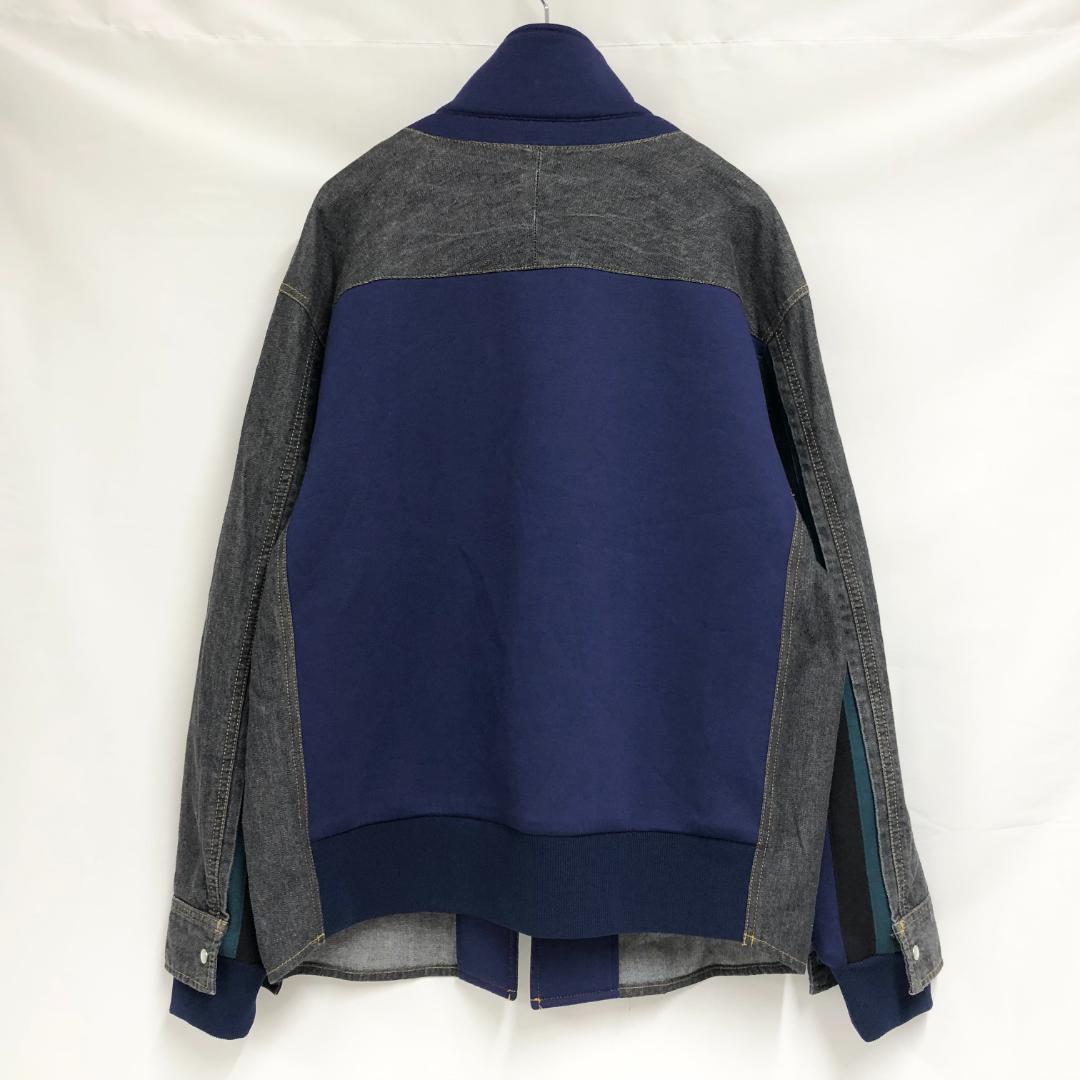 ○★訳有り新品未使用　FACETASM　デニムスウェットジャケット　4　ブラック