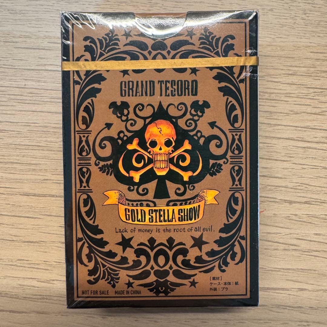 新品未開封 ONE PIECEフィルムゴールド トランプ - メルカリ